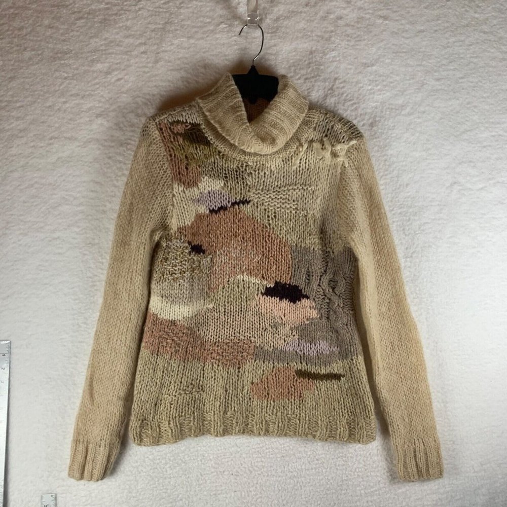 Anthropologie Far Away From Close Women's Turtleneck Knit‎ Sweater Size M 8730